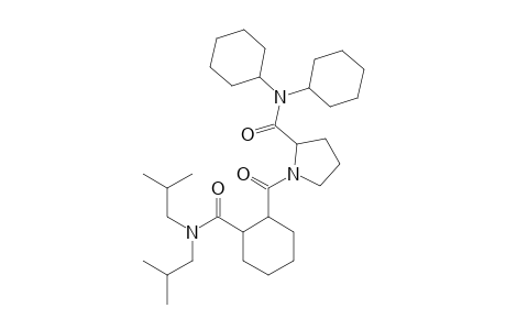 1-(2-Diisobutylcarbamoylcyclohexanecarbonyl)pyrrolidine-2-carboxamide, N,N-dicyclohexyl-