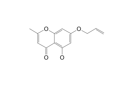 4H-1-Benzopyran-4-one, 5-hydroxy-2-methyl-7-(2-propenyloxy)-