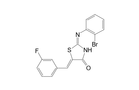 (2E,5Z)-2-[(2-bromophenyl)imino]-5-(3-fluorobenzylidene)-1,3-thiazolidin-4-one