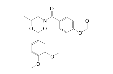 2H-1,5,2-dioxazine, 2-(1,3-benzodioxol-5-ylcarbonyl)-6-(3,4-dimethoxyphenyl)dihydro-4-methyl-