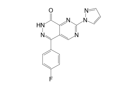 5-(4-Fluorophenyl)-2-(1H-pyrazol-1-yl)pyrimido[4,5-d]pyridazin-8(7H)-one
