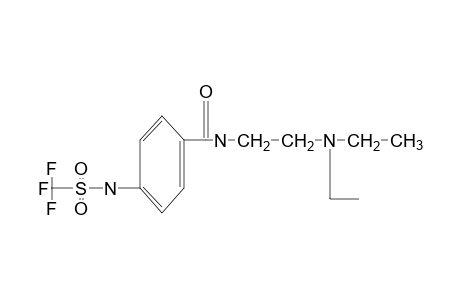 N-[2-(diethylamino)ethyl]-p-[(trifluoromethyl)sulfonamide]benzamide