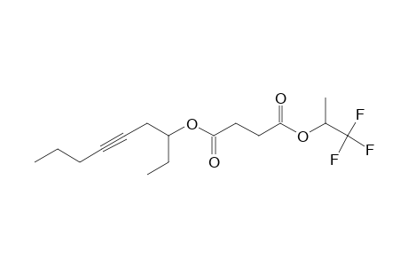 Succinic acid, 1,1,1-trifluoroprop-2-yl non-5-yn-3-yl ester