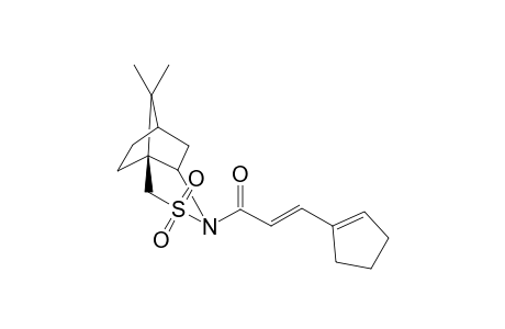 (E)-3-(Cyclopent-1-enyl)-1-{(1S,5R,7R)-10,10-dimethyl-3,3-dioxo-3.lamda.6-thia-4-azatricyclo[5.2.1.0(1,5)]dec-4-yl}propenone