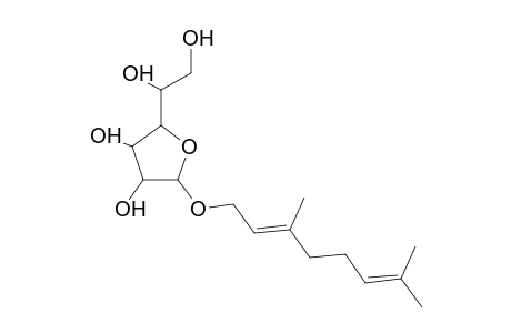 beta-D-MANNOFURANOSIDE, GERANIOL-