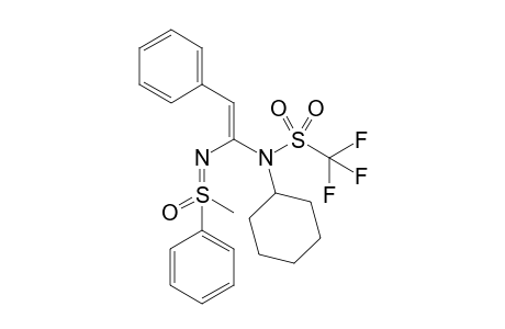 (E)-N-[2-Phenylvinyl-2-N-(cyclohexyl-triflylamide)]-S-methyl-S-phenylsulfoximine