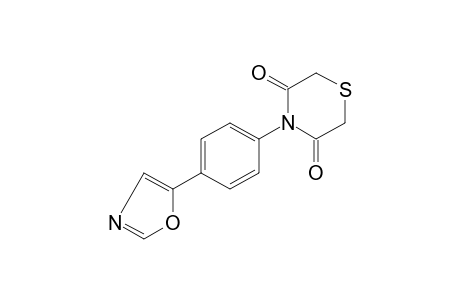 4-[p-(5-oxazolyl)phenyl]-3,5-thiomorpholinedione