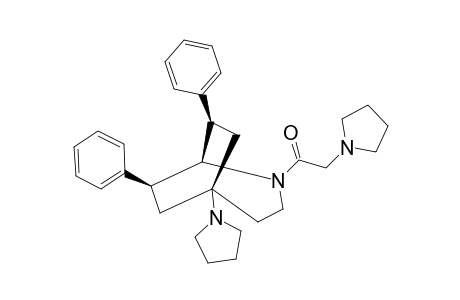 (E)-(7RS,8RS)-(+/-)-2-PYRROLIDINO-1-(7,8-DIPHENYL-5-PYRROLIDINO-2-AZABICYCLO-[3.2.2]-NON-2-YL)-ETHANONE