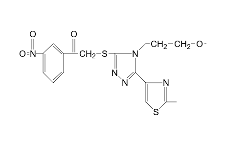 2-{[4-(3-methoxypropyl)-5-(2-methyl-4-thiazolyl-4H-1,2,4-triazol-3-yl]thio}-3'-nitroacetophenone