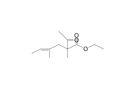 Ethyl (4E)-2-acetyl-2,4-dimethyl-4-hexenoate
