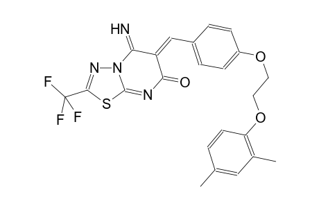 7H-[1,3,4]thiadiazolo[3,2-a]pyrimidin-7-one, 6-[[4-[2-(2,4-dimethylphenoxy)ethoxy]phenyl]methylene]-5,6-dihydro-5-imino-2-(trifluoromethyl)-, (6Z)-