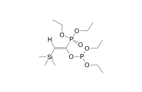 (E)-DIETHYL 1-DIETHOXYPHOSPHINOOXY-2-TRIMETHYLSILYLVINYLPHOSPHONATE