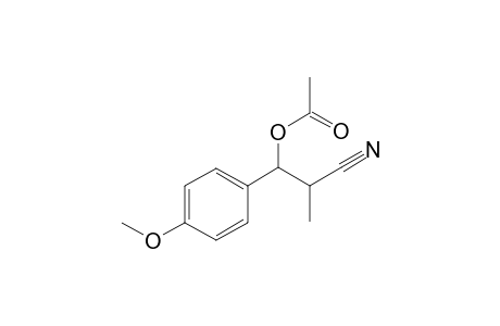 2-Cyano-1-(4-methoxyphenyl)propyl acetate