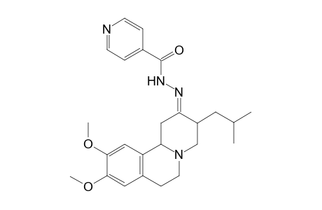 N-[(E)-(3-isobutyl-9,10-dimethoxy-1,3,4,6,7,11b-hexahydrobenzo[a]quinolizin-2-ylidene)amino]isonicotinamide