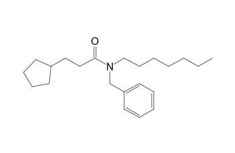 Propionamide, 3-cyclopentyl-N-benzyl-N-heptyl-