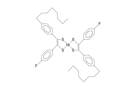 Bis(4-octylphenyl)-bis(4-fluorophenyl)tetrathio-nickel complex