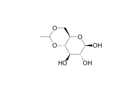 4,6-O-ETHYLIDENE-BETA-D-GLUCOPYRANOSE;MINOR-ISOMER