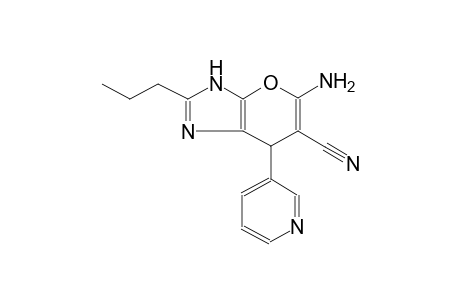 5-amino-2-propyl-7-(3-pyridinyl)-3,7-dihydropyrano[2,3-d]imidazole-6-carbonitrile