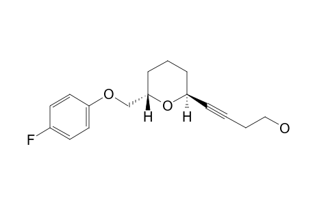 (2S,6S)-6-(4-Fluorophenoxymethyl)-2-(1-hydroxybut-3-yn-4-yl)tetrahydropyran