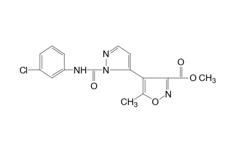 4-{1-[(m-chlorophenyl)carbamoyl]pyrazol-5-yl}-5-methyl-3-isoxazolecarboxylic acid, methyl ester