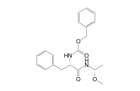 (phenylmethyl) N-[(2S)-1-[[(1S)-1-methoxyethyl]amino]-1-oxidanylidene-3-phenyl-propan-2-yl]carbamate