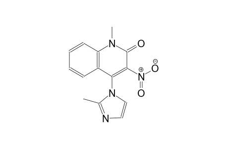 1-methyl-4-(2-methyl-1H-imidazol-1-yl)-3-nitro-2(1H)-quinolinone