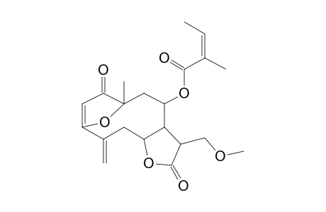 3-(Methoxymethyl)-6-methyl-10-methylidene-2,7-dioxo-2,3,3A,4,5,6,7,10,11,11A-decahydro-6,9-epoxycyclodeca[B]furan-4-yl (2Z)-2-methylbut-2-enoate