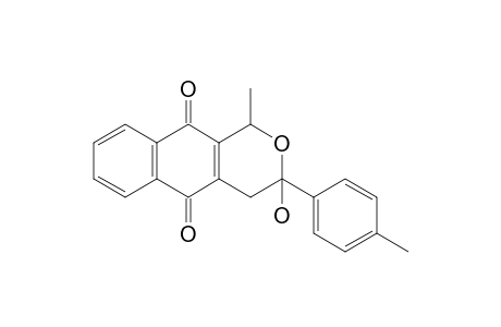 3-(4-Methylphenyl)-3-hydroxy-1-methyl-3,4-dihydro-1H-naphtho[2,3-c]pyran-5,10-dione