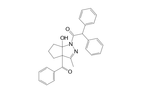 3a-Benzoyl-4,5,6,6a-tetrahydro-6a-hydroxy-3-methyl-1-(2,2-diphenylacetyl)cyclopenta[c]pyrazole