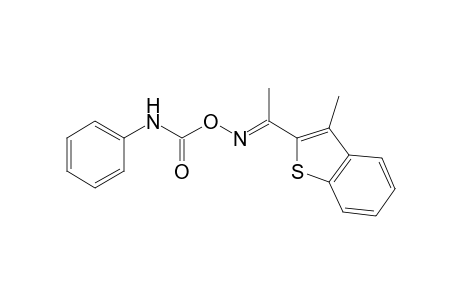 methyl 3-methylbenzo[b]thien-2-yl ketone, O-(phenylcarbamoyl)oxime