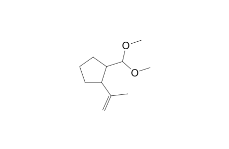 2-(1-Methylideneethyl)cyclopentane-1-carboxaldehyde dimethyl acetal isomer