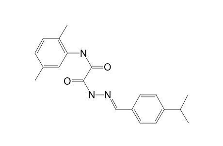 Oxalic acid monoamide monohydrazide, N-(2,5-dimethylphenyl)-N''-(4-isopropylbenzylideno)-