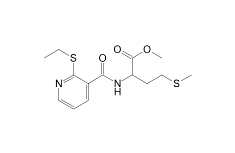 2-[2-(ethylthio)nicotinamido]-4-(methylthio)butyric acid, methyl ester