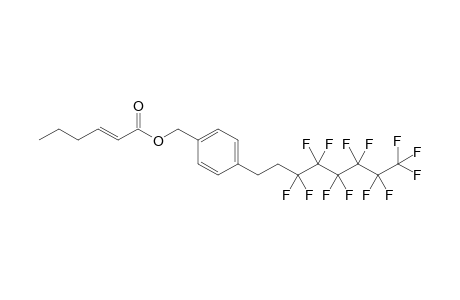 [4-(3,3,4,4,5,5,6,6,7,7,8,8,8-tridecafluorooctyl)phenyl]methyl (E)-hex-2-enoate