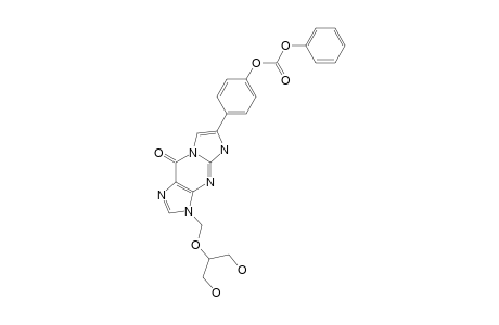 3,9-DIHYDRO-3-[(1,3-DIHYDROXY-2-PORPOXY)-METHYL]-9-OXO-6-[4-(PHENOXYCARBONYLOXY)-PHENYL]-5H-IMIDAZO-[1,2-A]-PURINE