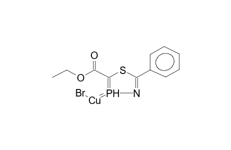 2-PHENYL-5-ETHOXYCARBONYL-1,3,4-THIAZAPHOSPHOLE-COPPER BROMIDE COMPLEX