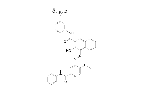 2-Naphthalenecarboxamide, 3-hydroxy-4-[[2-methoxy-5-[(phenylamino)carbonyl]phenyl]azo]-N-(3-nitrophenyl)-