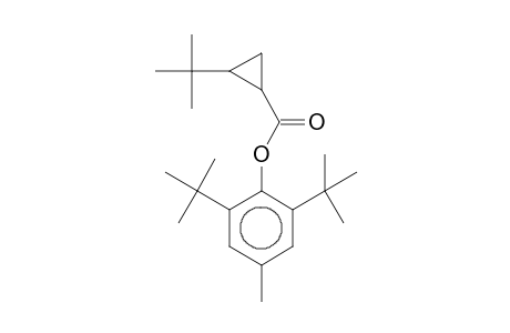 2-t-Butyl-cyclopropanecarboxylic acid, 2,6-di-t-butyl-4-methyl-phenyl ester