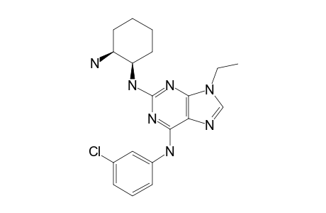 N2-((1R,2S)-2-Aminocyclohexyl)-N6-(3-chlorophenyl)-9-ethyl-9H-purine-2,6-diamine