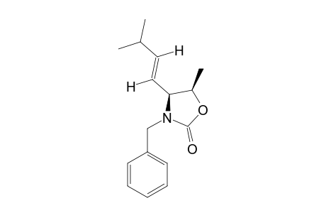 (4S,5R)-(E)3-BENZYL-4-(3'-METHYLBUT-1'-ENYL)-5-METHYLOXAZOLIDIN-2-ONE