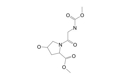 gly-4-hyp, N-(Methoxycarbonyl)-, methyl ester