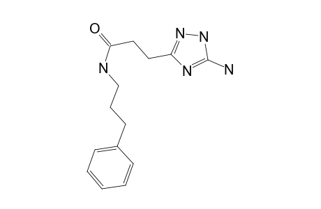 3-(5-Amino-1H-1,2,4-triazol-3-yl)-N-(3-phenylpropyl)propanamide