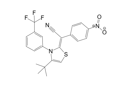 [4-tert-Butyl-3-(3-trifluoromethylphenyl)-2,3-dihydrothiazol-2-ylidene]-4-nitrophenylacetonitrile