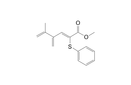 (2Z)-5-methyl-4-methylene-2-(phenylthio)hexa-2,5-dienoic acid methyl ester