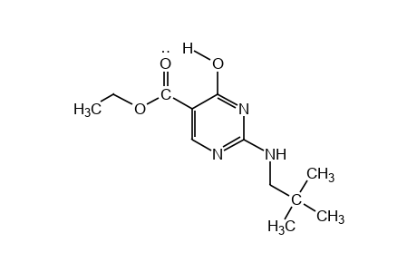 4-hydroxy-2-(neopentylamino)-5-pyrimidinecarboxylic acid, ethyl ester