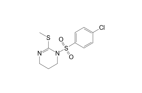 1-[(p-chlorophenyl)sulfonyl]-2-(methylthio)-1,4,5,6-tetrahydropyrimidine