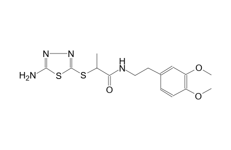 2-(5-Amino-[1,3,4]thiadiazol-2-ylsulfanyl)-N-[2-(3,4-dimethoxy-phenyl)-ethyl]-propionamide