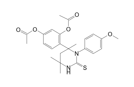 3-(Acetyloxy)-4-[3-(4-methoxyphenyl)-4,6,6-trimethyl-2-thioxohexahydro-4-pyrimidinyl]phenyl acetate