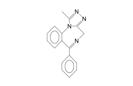 1-Methyl-6-phenyl-4H-S-triazolo(4,3-A)(1,4)benzodiazepine