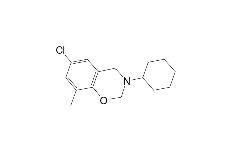 2H-1,3-Benzoxazine, 6-chloro-3-cyclohexyl-3,4-dihydro-8-methyl-